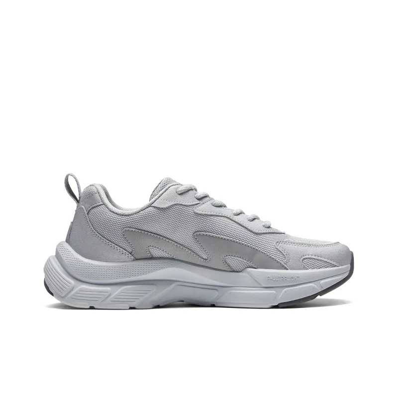 PEAK Little Sea Wave Breathable Wear Resistant Slip Resistant Low Top Sports Casual Shoes Women's Gray-1