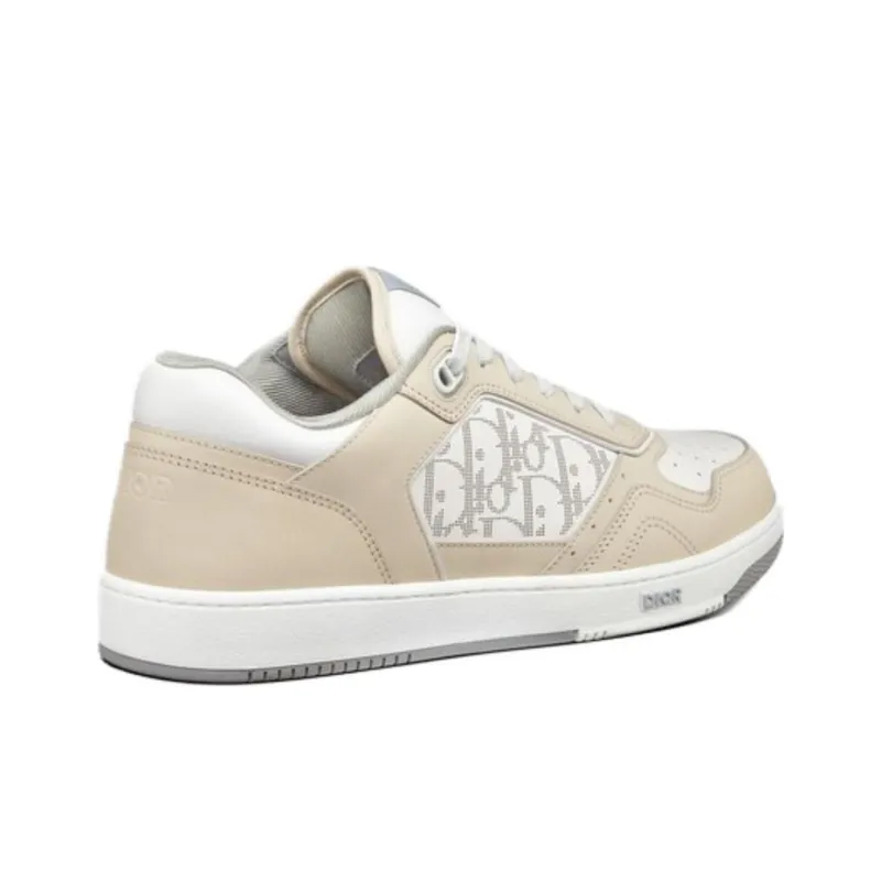 DIOR B27 Low Cream White Oblique Leather-3