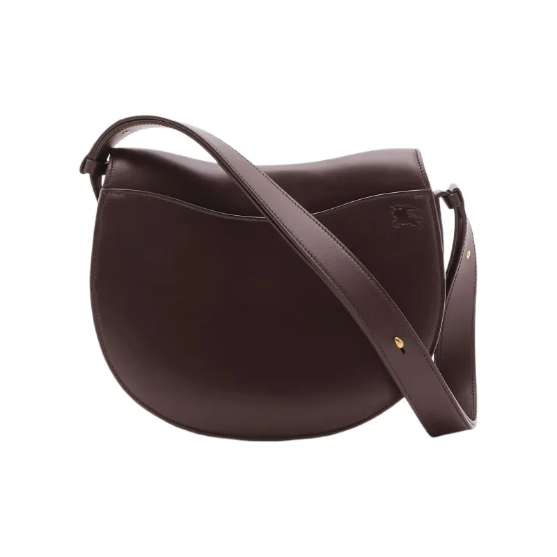 Burberry Calfskin Shoulder Bag Crossbody Bag Medium Size Women's Berry Color-2