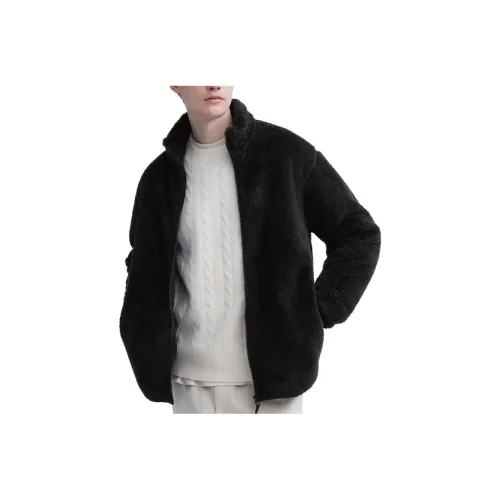 UNIQLO Velvet Jackets Unisex Black