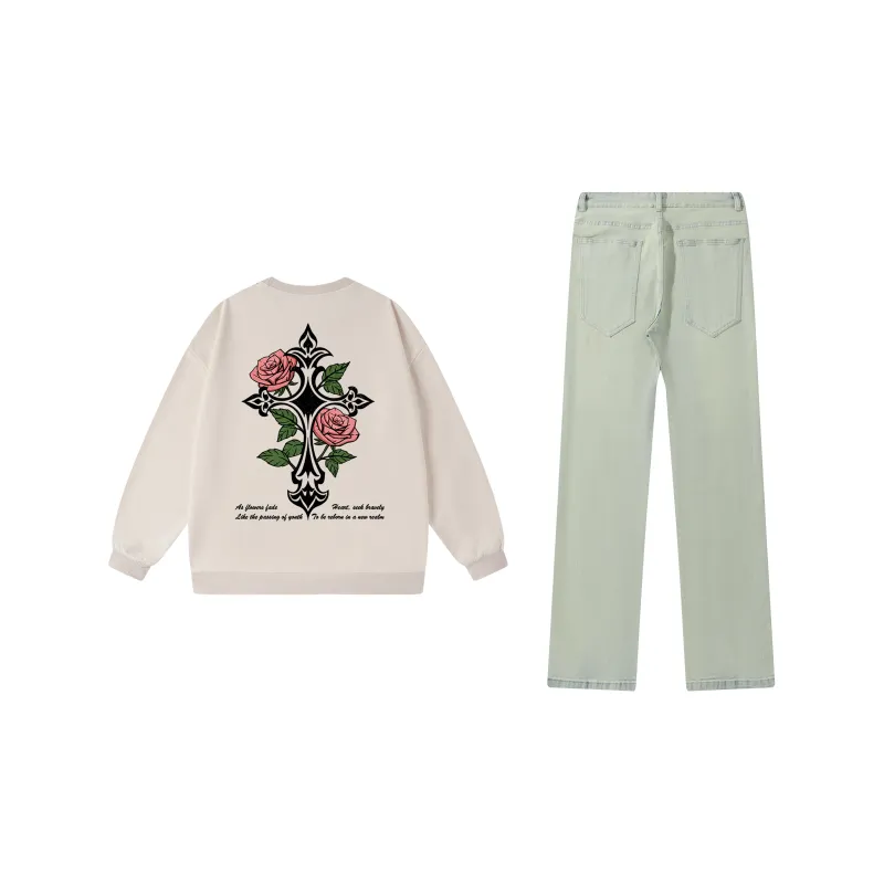 RUNNINWHEEL Sweatshirt Sets Unisex-5