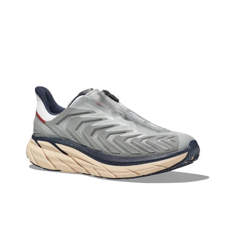 HOKA ONE ONE Project Clifton Knitted Running 'Grey Beige'-2