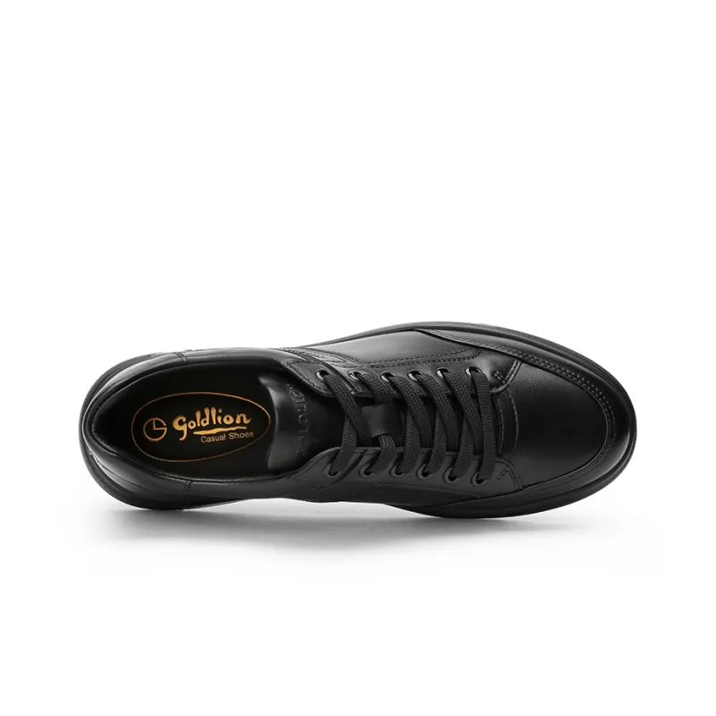 GOLDLION Low Top Skateboard Shoes Men's Black-2