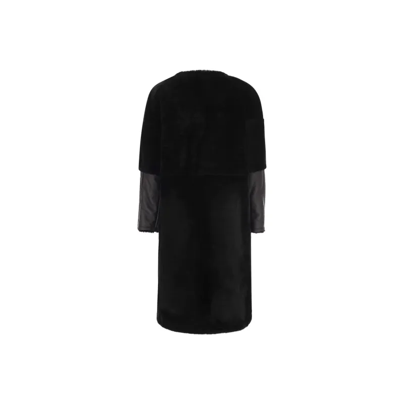 MARNI Single Breasted Reversible Shearling Coat-1