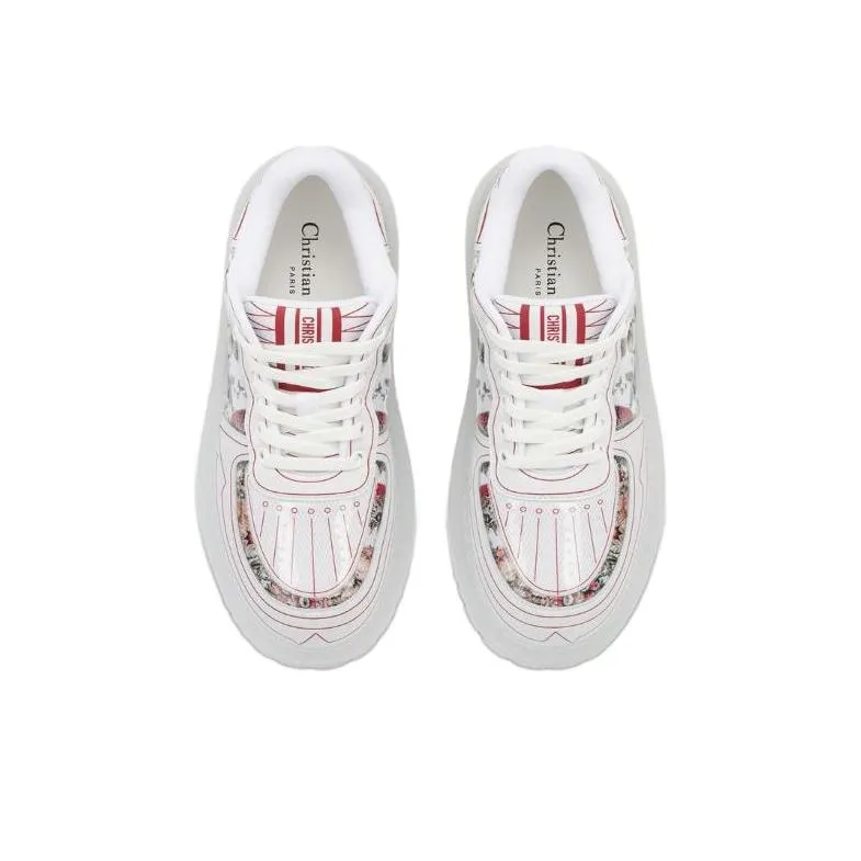 DIOR Addict Low Top Stylish Skateboarding Shoes Women's-4