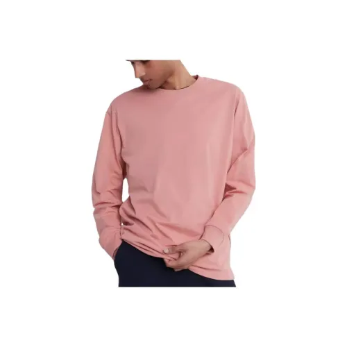 UNIQLO T-Shirts Men Peach Pink