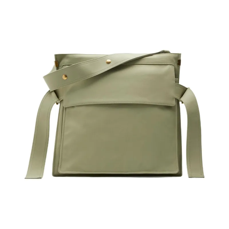 Burberry Polyester Blend With Lambskin Tote Bag Shopping Bag Shoulder Bag Crossbody Bag Regular Men's Hunter Beige-2