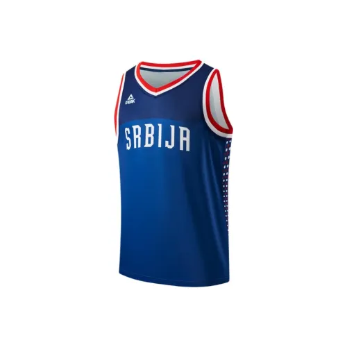 PEAK Basketball Jerseys Men Deep Blue