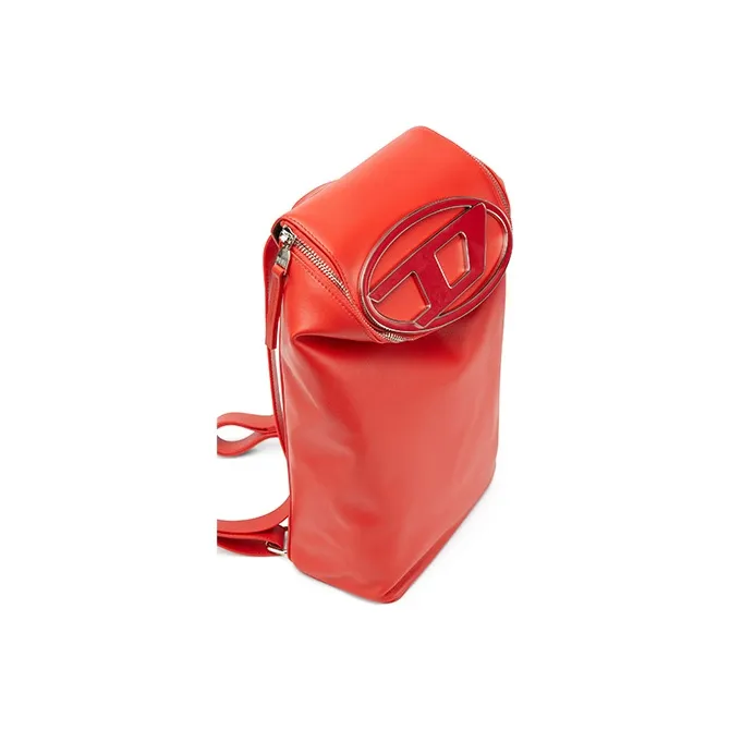 DIESEL Cow Leather Backpack Regular Women's Red-1