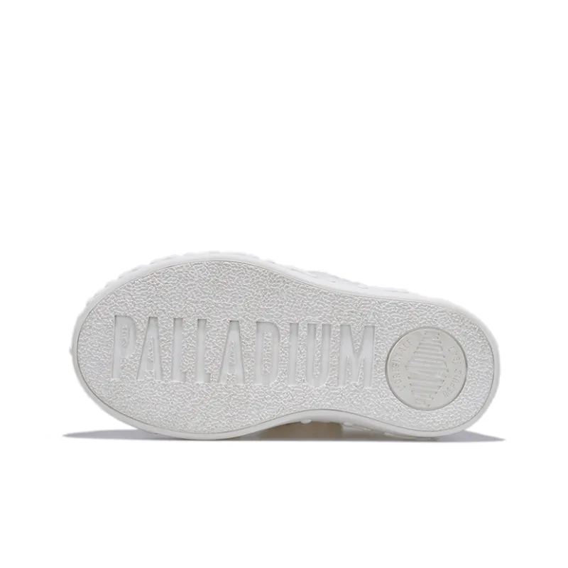 Palladium Warm Slip Resistant Low Top Skateboard Shoes Women's White-5