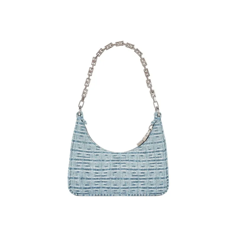 Givenchy Washed Denim Handbag, Shoulder Bag Women's Light Blue-2