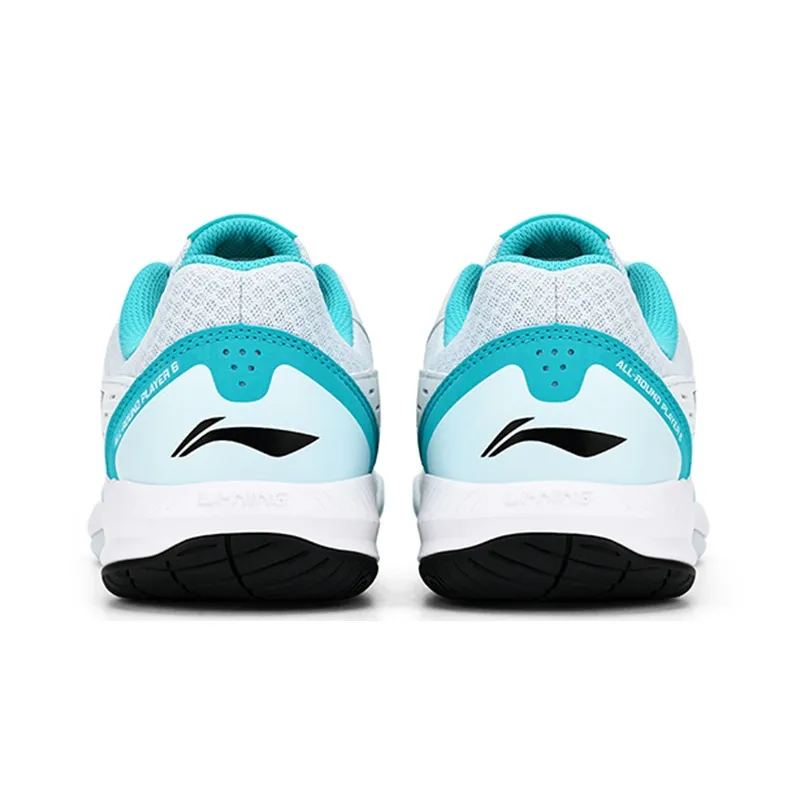LiNing Feather The Flash 1.0 Slip Resistant Low Top Badminton Shoes Unisex Cloud Porcelain Blue Black-3