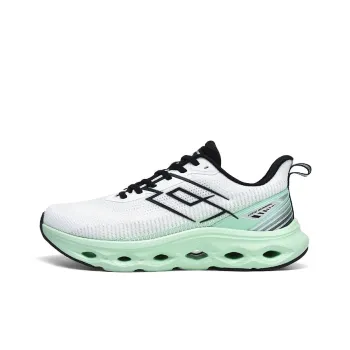 LOTTO Anti Slip Wear Resistant Breathable Lightweight Low Top Marathon Running Shoes Men's White Green