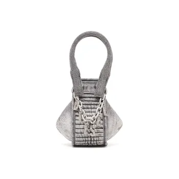 DIESEL Denim Shoulder Bag, Crossbody Bag, Handbag Extra Mini Women's Black Gray