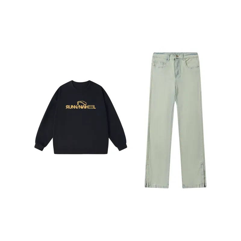 RUNNINWHEEL Sweatshirt Sets Unisex-1