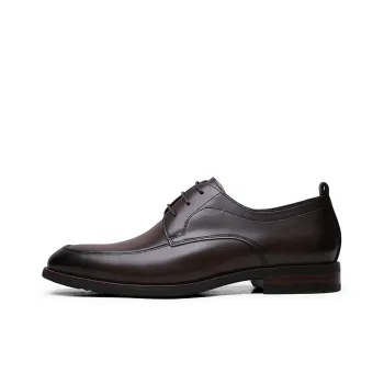 GOLDLION Dress Shoes Men Low Top Brown/Black