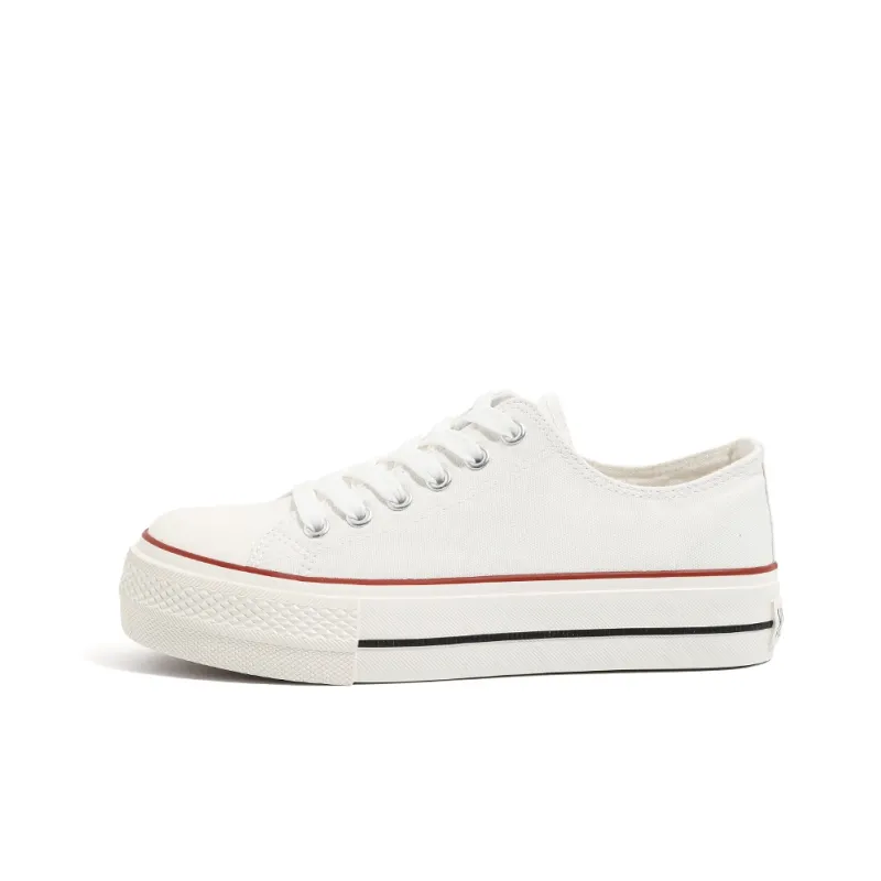 HUANQIU Wear resistant And Lightweight Low Top Canvas Shoes Women's-0