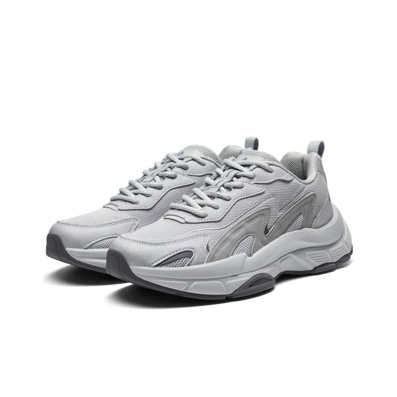 PEAK Little Sea Wave Breathable Wear Resistant Slip Resistant Low Top Sports Casual Shoes Women's Gray-2