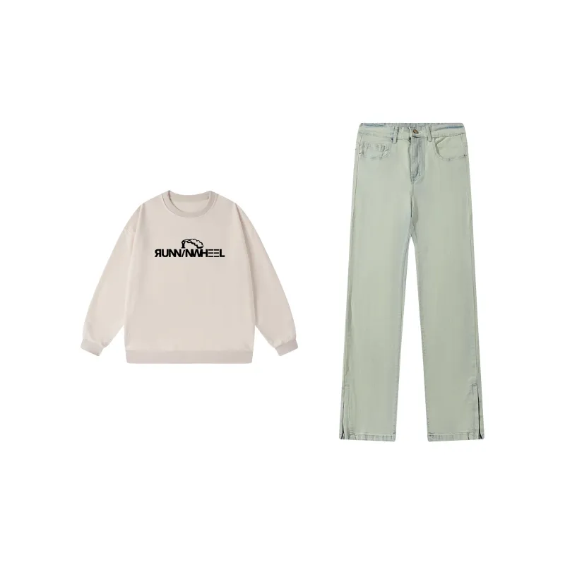 RUNNINWHEEL Sweatshirt Sets Unisex-5