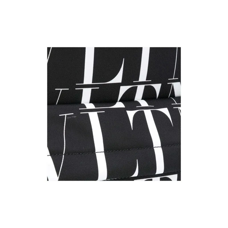 Valentino Fabric Backpack Unisex Black/White-2