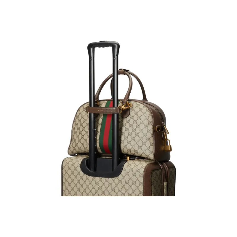 GUCCI Ophidia Leather Bag Straps Women's Brown-1