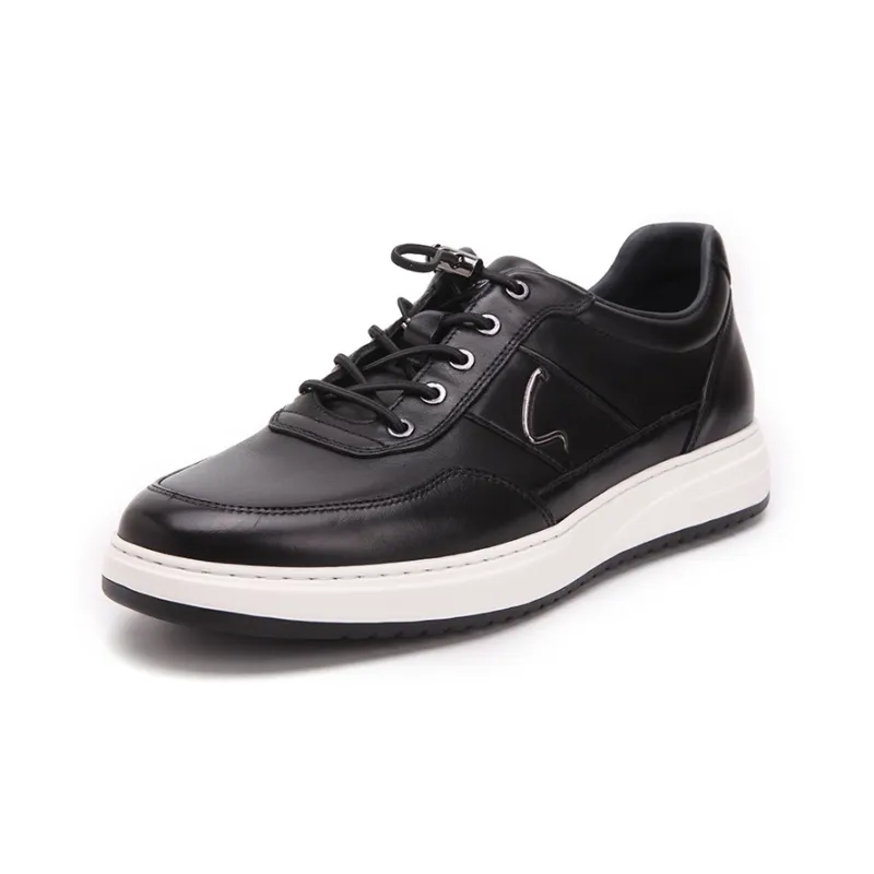 Satchi Wrapping Anti Slip Shock Absorbing And Wear Resistant Low Top Skateboard Shoes Men's Black-1