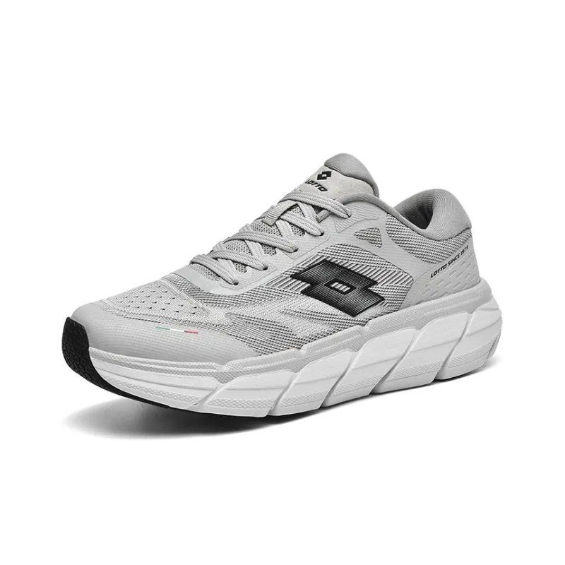 LOTTO Running Shoes Men Low Top Black/Red/Gray-1