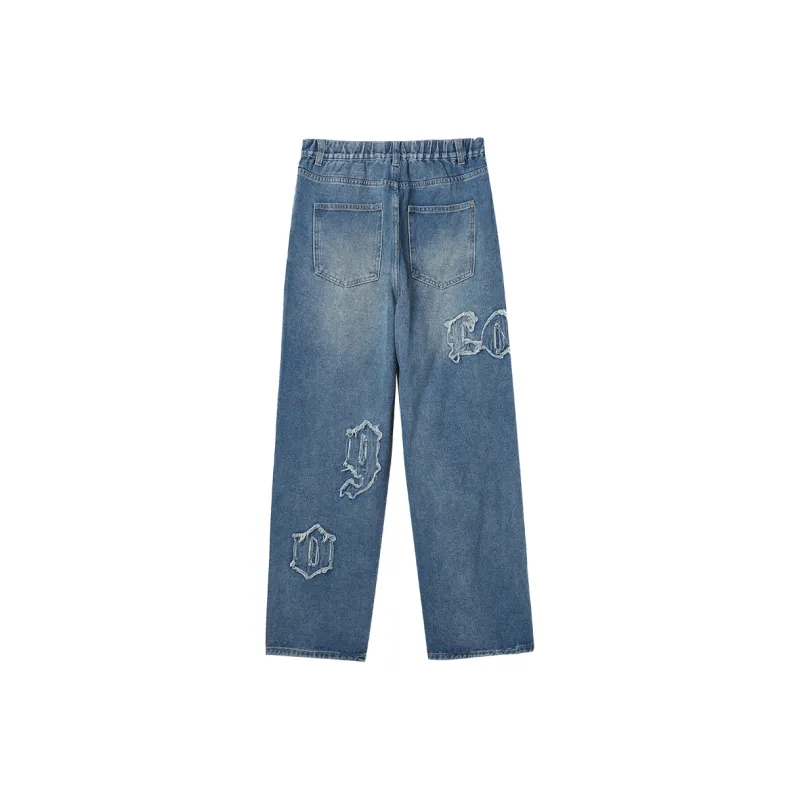 LOOKUN Jeans Unisex Blue-1