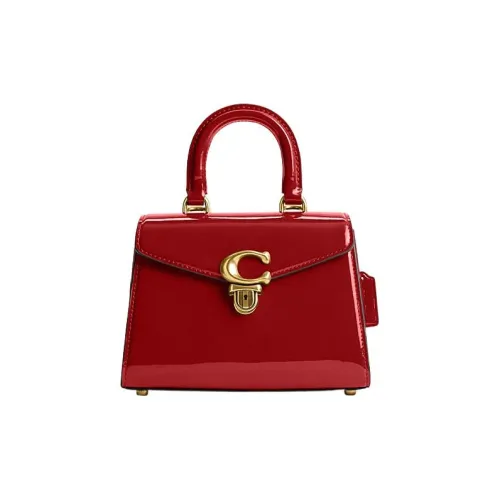 COACH Sammy Patent Leather Dior Bag Shoulder Bag Crossbody Bag Handbag Women's Red