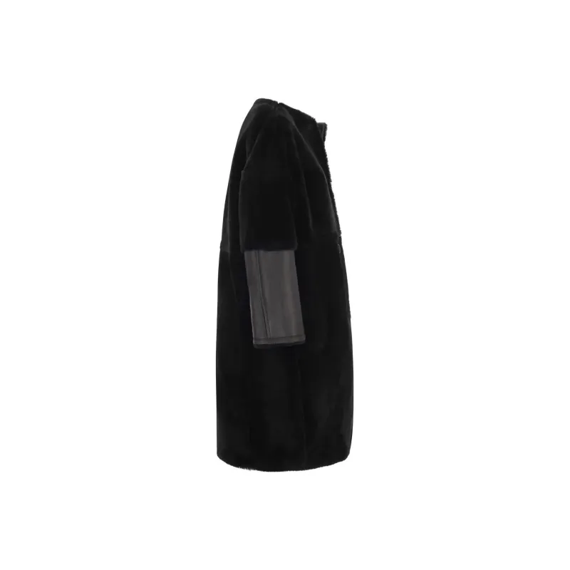 MARNI Single Breasted Reversible Shearling Coat-2