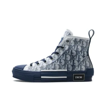 DIOR B23 High Top Blue Oblique