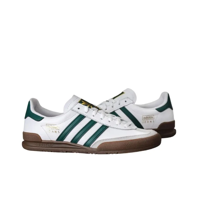 Adidas Jeans White Collegiate Green Gum-3