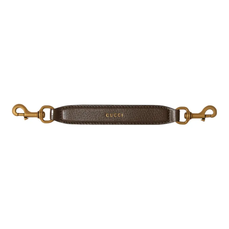 GUCCI Ophidia Leather Bag Straps Women's Brown-0