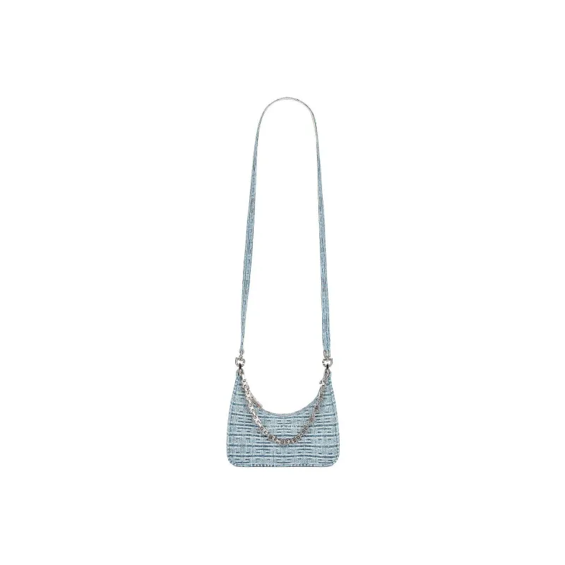 Givenchy Washed Denim Handbag, Shoulder Bag Women's Light Blue-4