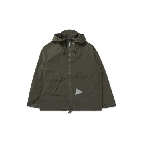 And Wander Jackets Unisex Army Green