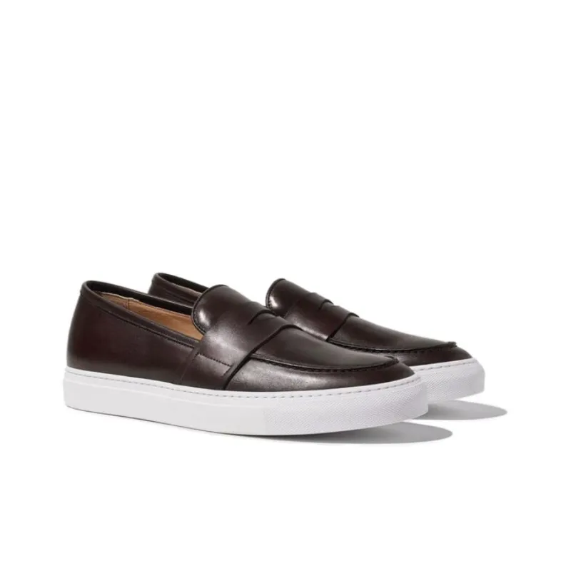 SCAROSSO Alberto Round Toe Penny Sneakers-2