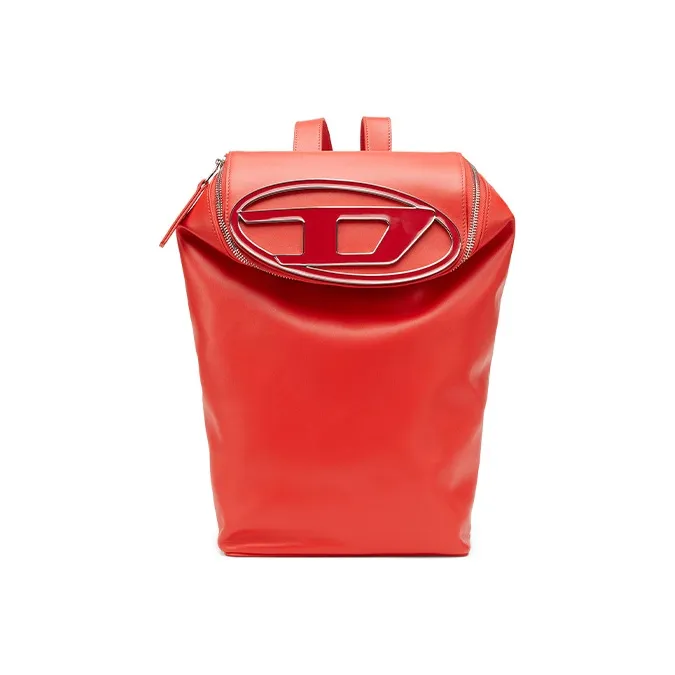 DIESEL Cow Leather Backpack Regular Women's Red-0