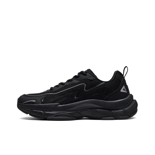PEAK Little Sea Wave Non slip Breathable And Wear resistant Low Top Sports Casual Shoes Women's Black