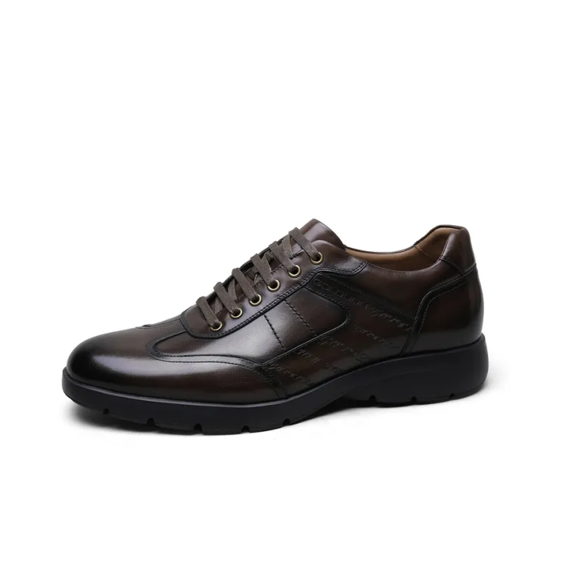 GOLDLION Dress Shoes Men's Brown-1