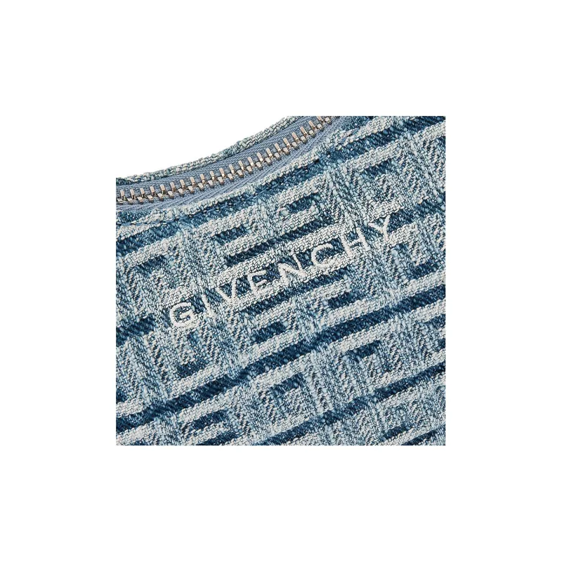 Givenchy Washed Denim Handbag, Shoulder Bag Women's Light Blue-5