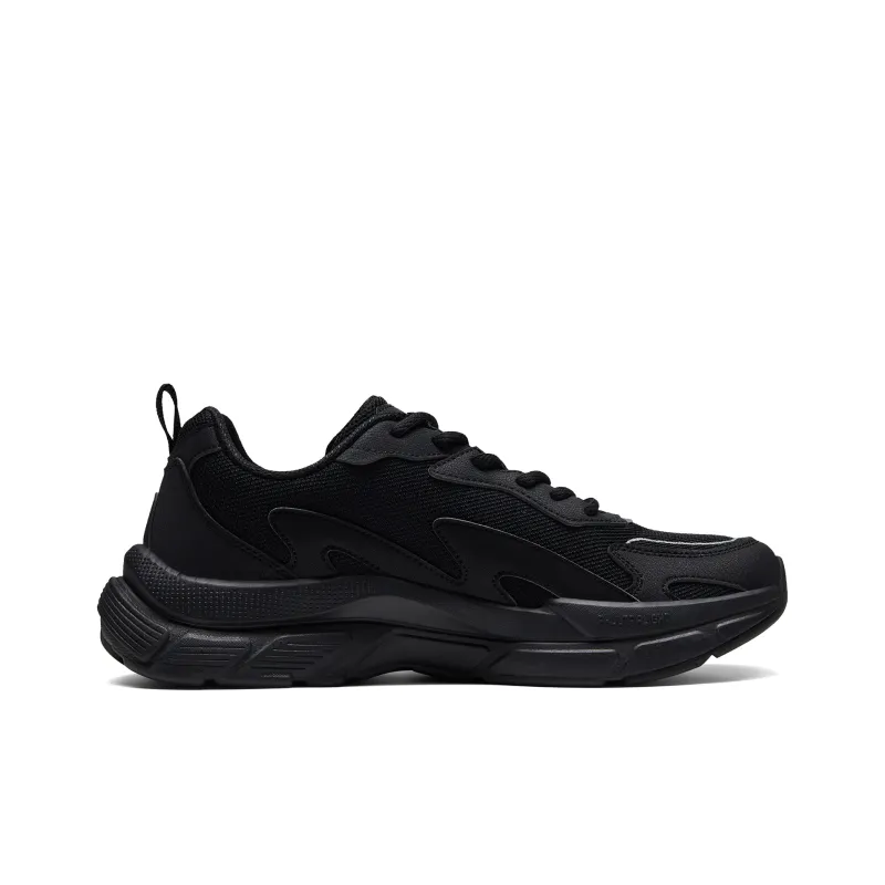 PEAK Little Wave Slip Resistant, Abrasion Resistant, Breathable Low Top Sports Casual Shoes Men's Black-1