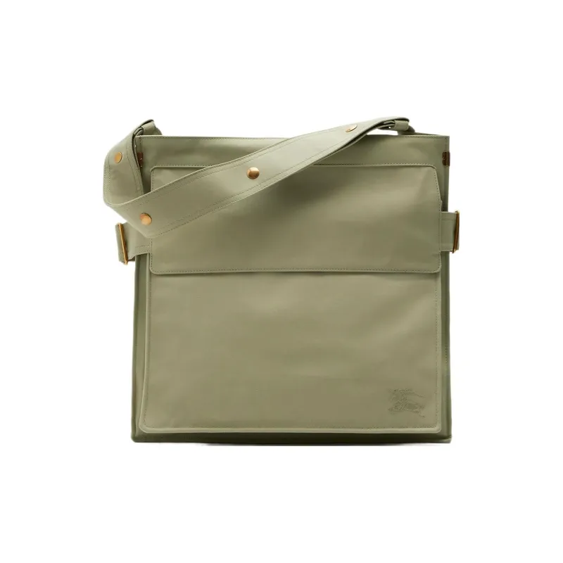 Burberry Polyester Blend With Lambskin Tote Bag Shopping Bag Shoulder Bag Crossbody Bag Regular Men's Hunter Beige-0