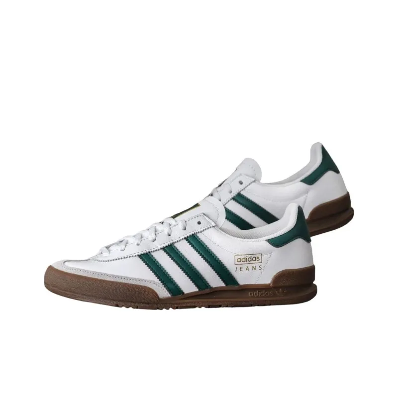 Adidas Jeans White Collegiate Green Gum-2