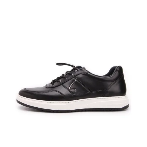 Satchi Wrapping Anti Slip Shock Absorbing And Wear Resistant Low Top Skateboard Shoes Men's Black
