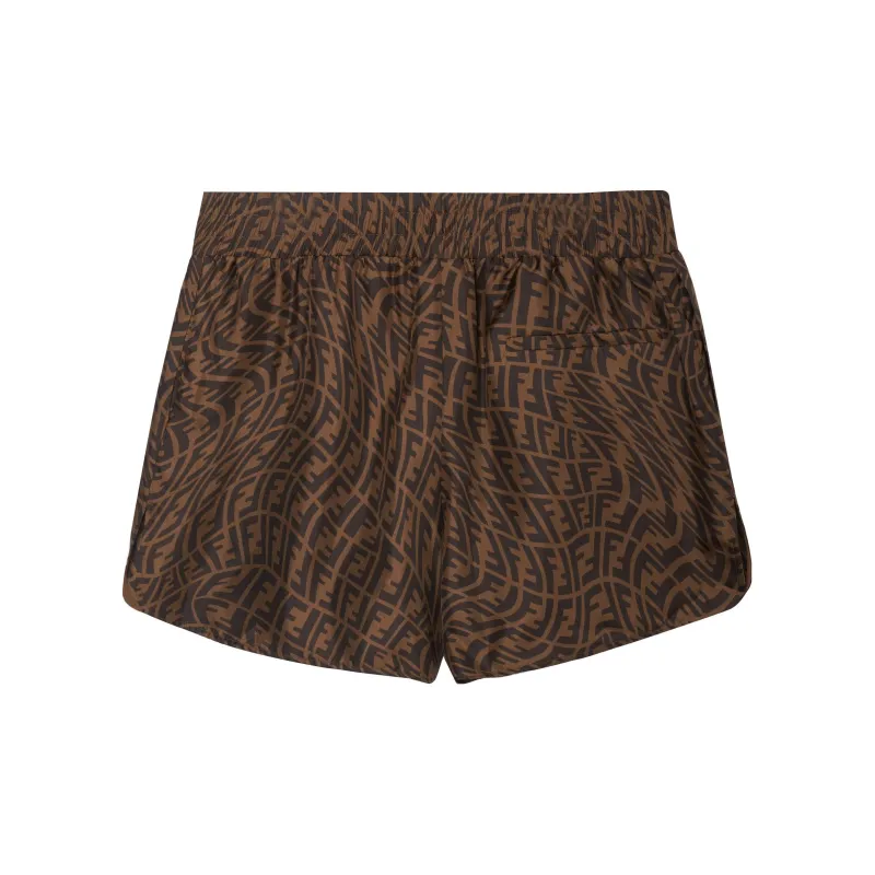FENDI Silk Ff Vertigo Bermuda Shorts-1