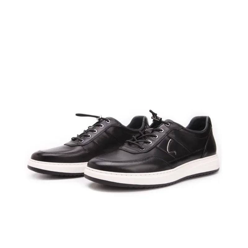 Satchi Wrapping Anti Slip Shock Absorbing And Wear Resistant Low Top Skateboard Shoes Men's Black-2