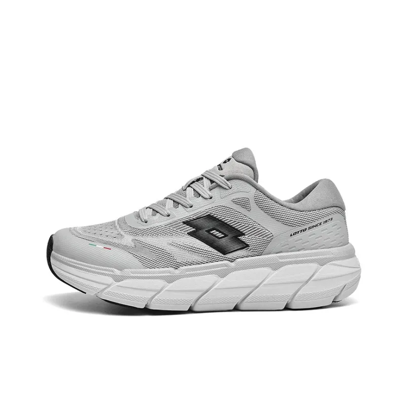 LOTTO Running Shoes Men Low Top Black/Red/Gray-0