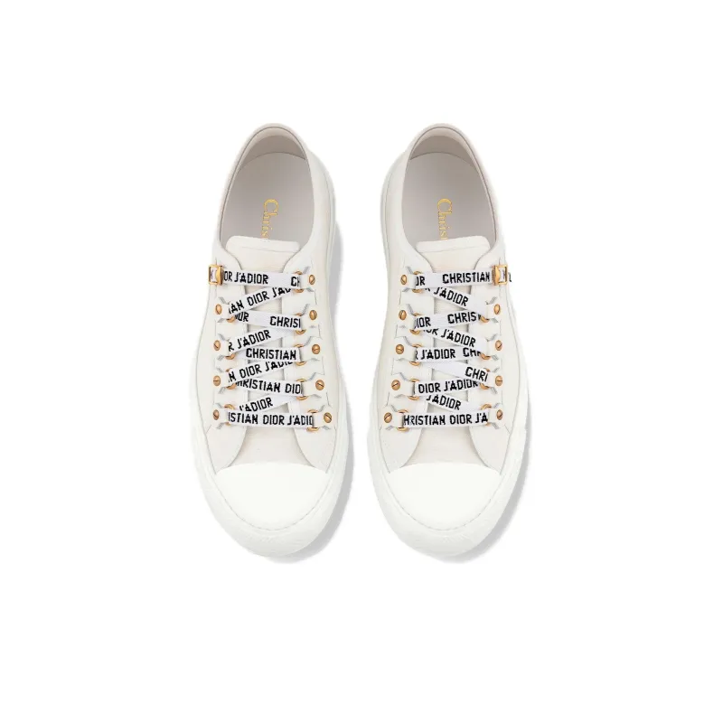 DIOR Walk'N'DIOR Low Top White Canvas Women's-4
