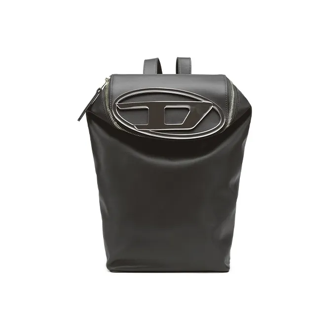 DIESEL Cow Leather Backpack Women's Black-0