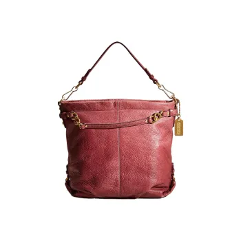 COACH Brooke Leather Tote Bag Shopping Bag Handbag Shoulder Bags Large Size Women's Garnet Red